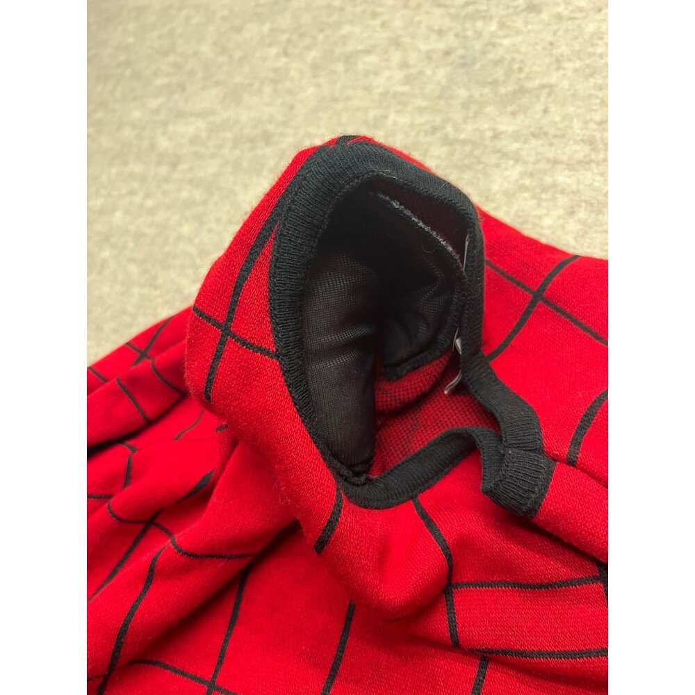Vintage 90's Karen Lessly Red & Black Long Sleeve Sweater 1X - Picture 4 of 8